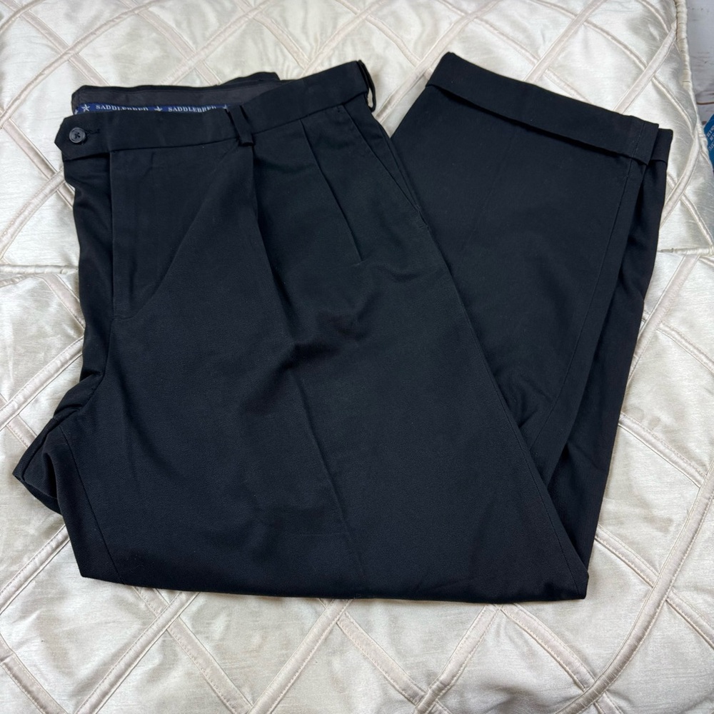 Saddlebred Classic Black Dress Pants Size 42x30